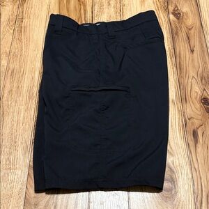 George Black Flat Front Dress Shorts
